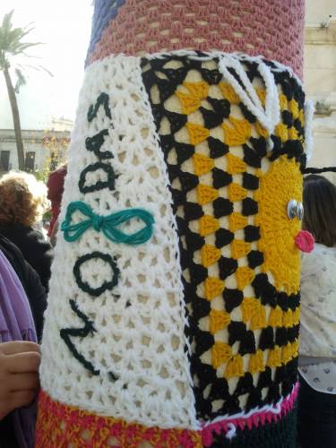 No8das y Abejitas en el Urban Knitting Sevilla. Febreo 2013