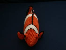 Pez payaso de crochet