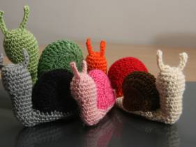 Caracol amigurumi