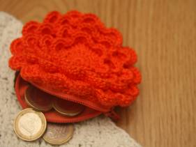 Monedero flamenco en crochet