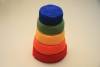 Cubiletes de colores en crochet