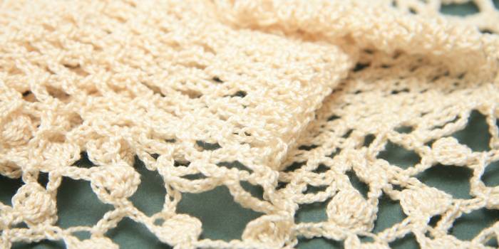 Bufanda de puntilla a crochet