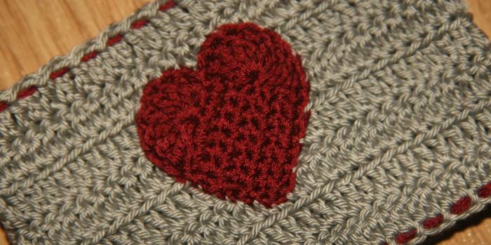 Heart mug cozy