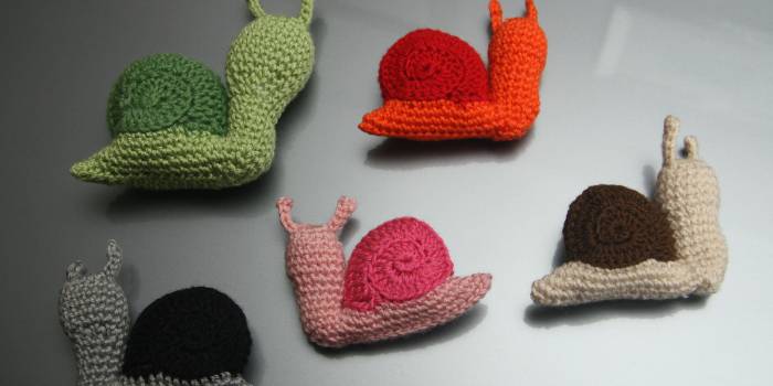 Caracol amigurumi