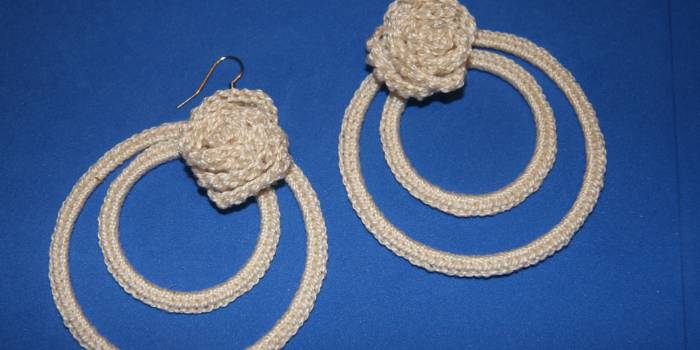Pendientes de rosa