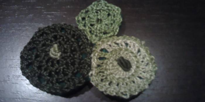 Broche vintage. Crochet