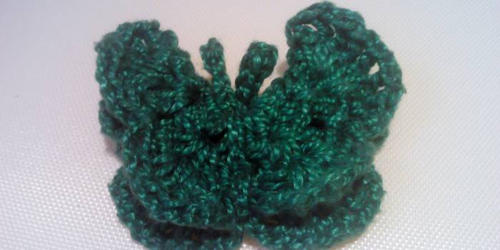 Mariposa de crochet