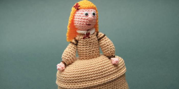 Menina Infanta Margarita. Amigurimi