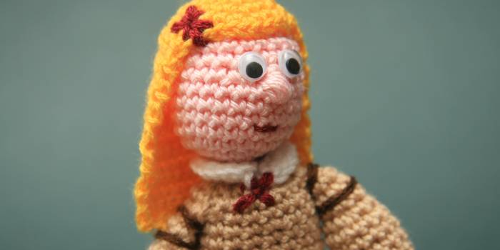 Menina Infanta Margarita. Amigurimi