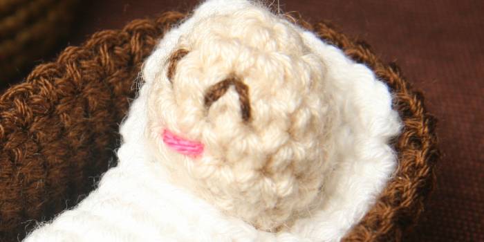Nacimiento amigurumi. Niño Jesús